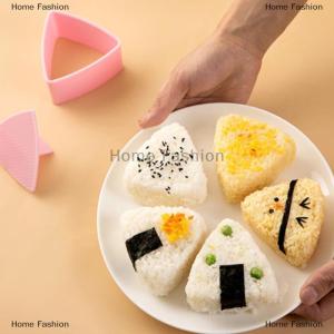 [COD] Home Fashion Sushi Mold Onigiri Rice Ball Food Press Triangular Sushi Maker Mold Sushi Kit