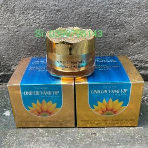 Kem Sạch Mụn Thâm Trắng Da Mờ Sẹo Thế Hệ Mới Linh Chi Vàng Vip 25g