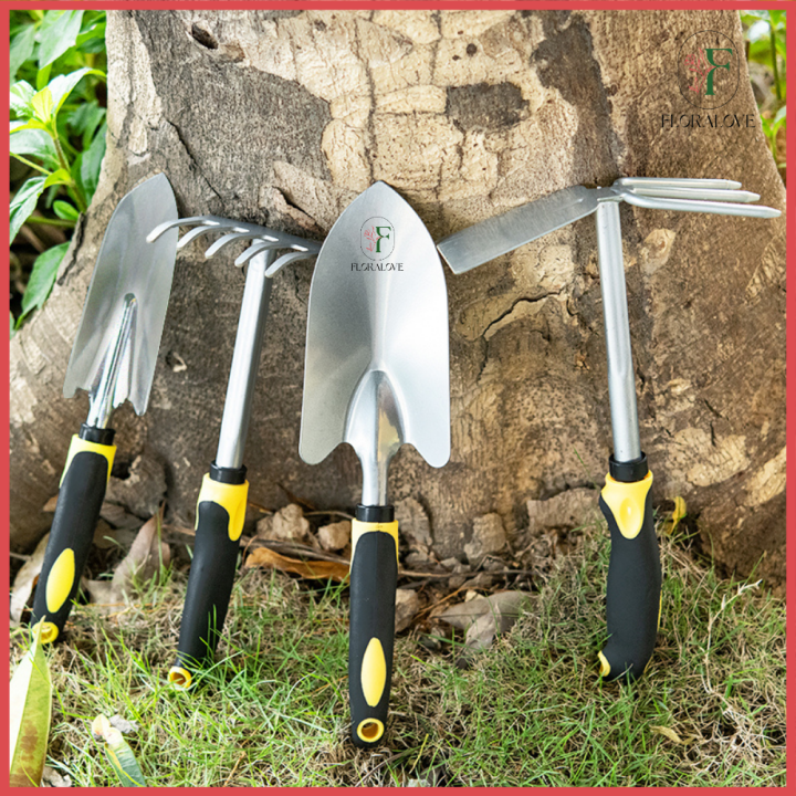 Garden Tool Set Heavy Duty Garden Trowels Cast Aluminum Garden Hand Shovels with Non Slip Rubber
