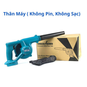Máy thổi bụi pin cầm tay Makita 199v công suất lớn pin 10 cell dung lượng khủng nhập ngoại