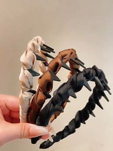 แถบคาดผมซาตินฟันลื่น ฟันกดกิ๊บในตัว ใส่สบายไม่หลุด ที่คาดผมผู้หญิง สไตล์เกาหลี ใช้ได้ทุกโอกาส แฟชั่นฮิต