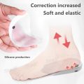 RunY 1 Pair Silicone Insole Correct Leg Shape O/X Legs Heel Pad Elastic Soft Cushioning. 