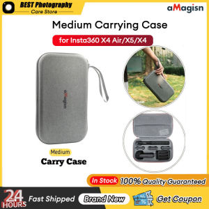 【STOCK】aMagisn Medium Size Carrying Case for Insta360 X4 Air/X5/X4 Hard Shell Storage Bag Travel Case Insta360 X5/X4 Air/X4 Accessories