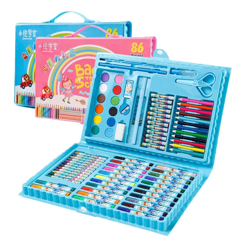 150-Pack Deluxe Wooden Art Set Crafts Drawing Painting Kit with 1 Colo –  GizmoXpress