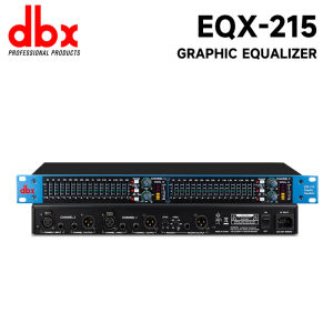DBX EQX215 Dual 15 - band Graphic Equalizer. It is a 1U equalizer equipped with an independent subwoofer output interface suitable for stage performances and KTV