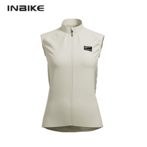 INBIKE เสื้อแจ็กเก็ตสำหรับวิ่งแบบไม่มีแขนสำหรับเสื้อกั๊กนักปั่นจักรยานฤดูใบไม้ร่วงเสื้อชุดกีฬาจักรยานรัดรูปชายเสือภูเขาน้ำหนักเบาเสื้อกันลมสะท้อนแสงเสื้อกั๊กกันลมมีกระเป๋าแห้งเร็วเสื้อเจอร์ซีย์นักปั่นระบายอากาศ