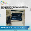 Officom Wire Binding Machine W12M A4 Size for Double Loop Ring Binder Heavy Duty Notebook Project School Office Supplies. 
