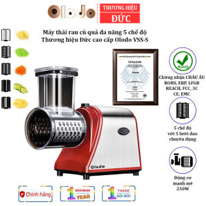 Máy thái rau củ quả đa năng 5 chế độ Thương hiệu Đức Olodo cao cấp VSS-S - BẢO HÀNH 12 THÁNG CHÍNH HÃNG
