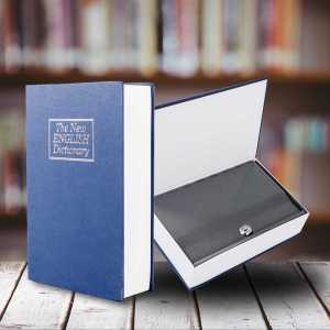 HOMESAFE Brankas Mini Model Buku Penyimpanan Tahan Api Dan Air Key Lock Hidden Safe Box - KBS