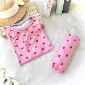 Hello Kitty  Cat Prints & other Sanrio Character Theme Tshirt Pajama Terno Coordinates Set for Baby Girls Kids  Teens to Plus size Adult