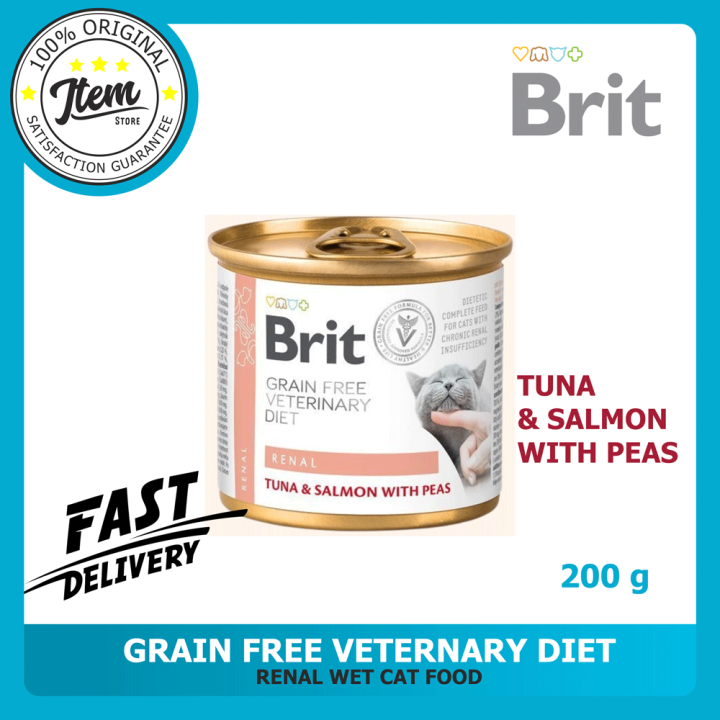 BRIT GRAIN FREE VETERINARY DIET RENAL WET CAT FOOD 200G Lazada PH