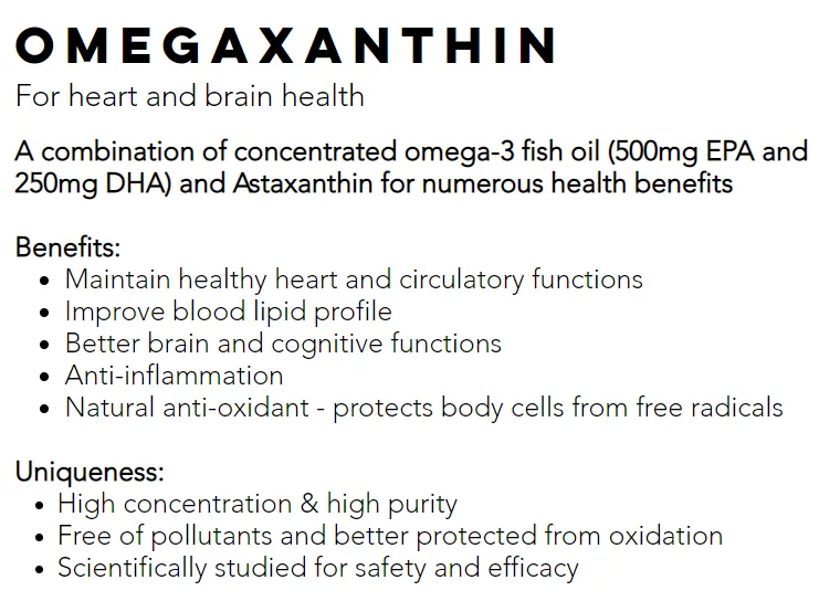 Omegaxanthin hot sale