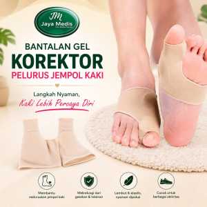 Bantalan Gel Korektor - Pelurus Jari Kaki Hallux Valgus 1 Pasang