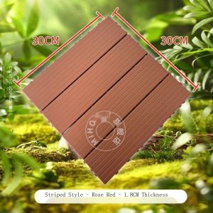Balcony Plastic Wood Flooring Outdoor Bathroom Splicing Terrace Courtyard Floor Garden Anticorrosive Self-Laying