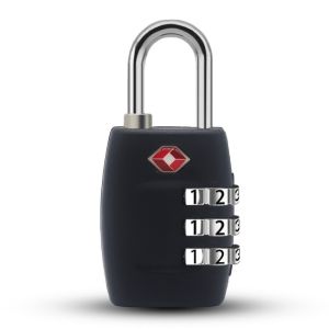 TSA Approved Zinc Alloy Travel Lock 3 Digit Combination Padlock For Luggage
