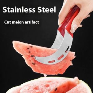 Bharara Stainless Steel Quick Watermelon Slicer Multi-Functional Fruit Cutter Tool