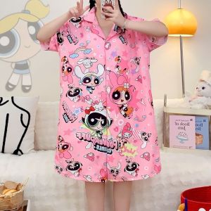 383 SBT ชุดนอนกระโปรงผู้หญิงโอเวอร์ไซส์ หน้าผ้าอก45 นิ้ว **ไม่ได้เหมาะคนอก45** ผ้าไหมอิตาลี ชุดนอนราคาถูกพร้อมส่งจาก กทม