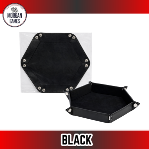 【Morgan Games】[Ready Stock] Morgan Premium PU Leather Foldable Hexagon Dice Tray for DND / TRPG