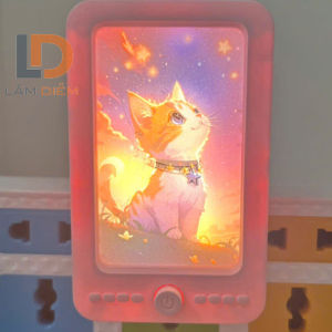 Đèn ngủ tranh 3D chuột capybara 3 chế độ sáng 707