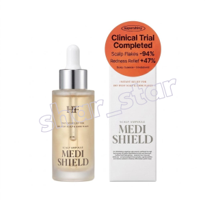 MediShield Scalp Scaling Ampoule 50ml Soothing Angry Scalp Flakes Itch Relief Serum Anti Dandruff Ginseng