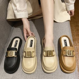 Fashionable Girls Sasa 💥 รองเท้าแฟชั่นผู้หญิง รองเท้าส้นหนา เรียบหรูดูแพง พื้นนิ่มใส่สบายเท้า รุ่นเปิดส้นเท้า T103 🔥