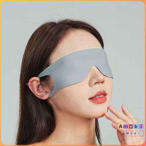 Amoki【Ready in Stock】 Ultra-thin Sleep Eyemask Portable Travel Sleeping Eye Shade Simple Practical Sleep Accessories