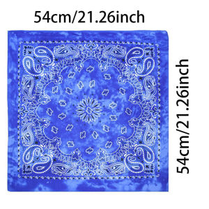 For Men/Women Kerchief Hip-Hop Paisley Bandanas Neck Scarf Punk Tie-dye Sports Headwear Square Headband Wrap Scarf Accessories