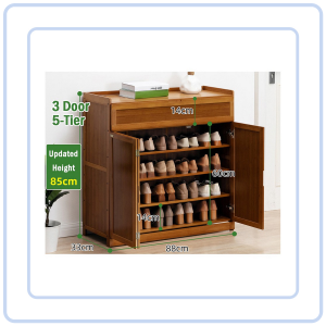 【Pure Care】 Bamboo Wood Shoe Shelf/ 5/6/7 Tier Shoe Rack