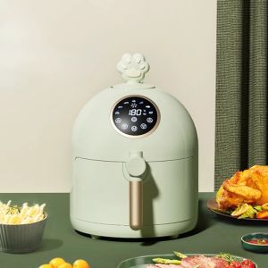 5L Air Fryer Cute Large Capacity Multifunctional Household Touch Screen Electric Airfryer Household LCD Display Oil Free Health