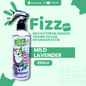 FIZZ Penghilang Bau Kotoran kucing anjing Poop Peep Aman Terjilat Hewan Peliharaan 250ML