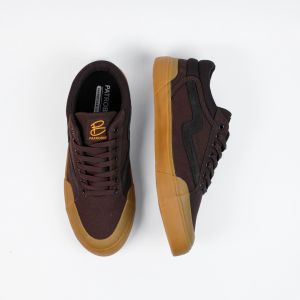 SEPATU PATROBAS CLOUD LOW BROWN GUM ( SIZE 35 - 45 ) - Sneakers Canvas Made in Indonesia