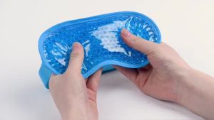 Eye Mask Cooling Eye Mask with Gel Bead Reusable Hot Cold Therapy Eye Mask Cold Pack Warm Hot Heat Ice Cool Compress Soothing Tired