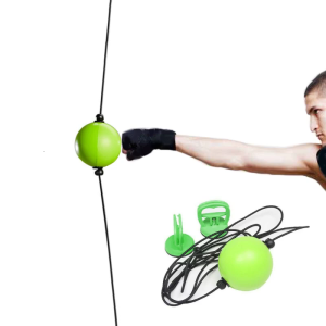 Double End Punching Ball Speed Bag Height Adjustable with Boxing Reflex Ball for Gym Home Boxing Sport Punch Bag fro Men