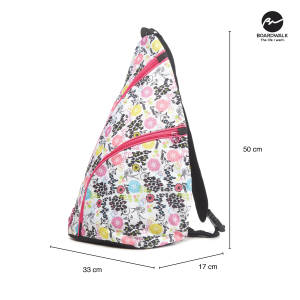 BOARDWALK KOWLY SCHOOL GIRLS BAG WITH FLORAL DESIGN