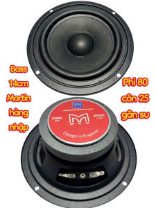 Loa bass 14cm hàng MARTIN phi 80 côn 25 gân cao su - giá 1 cái