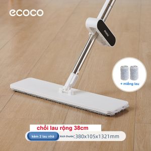 Cây lau nhà tự vắt thông minh ECOCO kháng khuẩn xoay 360 độ lau sạch khô nhanhChổi lau nhà gấp gọn