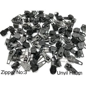 Kepala Resleting / Zipper Koil No. 3 (isi 100 pcs)