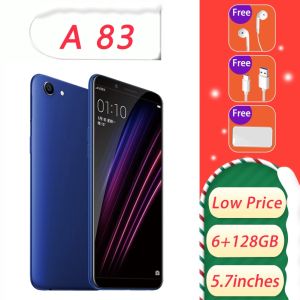 A83 mobile phone network 6+128G qualified smartphone facial recognition three-card independent dual nano SIM card + TF card low price promotion