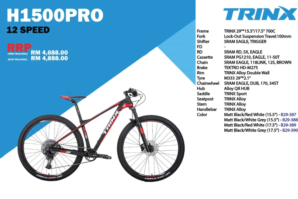 Trinx deals carbon 29er