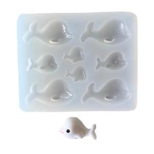 Flexible Silicone Pendant Mould Epoxy Resin Dolphin Shaped Accessories Mold Handmade Projects Making Mold