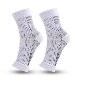 PVD 1Pair Plantar Fasciitis Socks with Arch Support - Ankle Compression Sleeve BraceToeless Socks for Foot Pain Relief Swelling