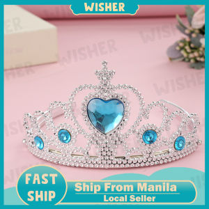 Children Fashion Princess Crown Frozen Crown Hair Accessories Crystal Birthday Crown Hair Bands