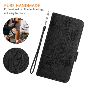 Fashion Rose Flower Wallet Card Slot Flip Leather Case For iPhone 16 15 14 13 Mini Pro Plus Max Book Cover