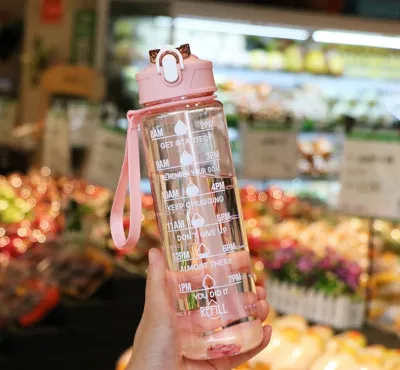 Ready Stock- 750ML Capacity Sport Water Bottle Large with filter and Strap Portable Plastic Outdoor - 750NW ✅✅✅✅✅✅**** PRINTING CUSTOM LOGO AVAILABLE *****✅✅✅✅✅✅