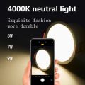 TOLO Pin light Tri color LED Downlight Dimmable light Recessed Round Panel Light Ultra-Thin Ceiling Light 5W 7W 9W. 