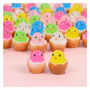 Mini Luminous Eggshell Chick Toys DIY Resin Broken Shell Egg Toy Home Office Room Luminous Ornament Toy