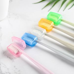 5Pcs Portable Toothbrush Head Cover Holder Toothbrush Protector Dust-proof Cap Brush Pod Case for Travel Outdoor