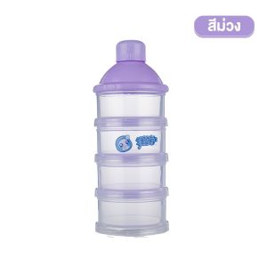 POTIKA กระปุกแบ่งนมผง กระบอกแบ่งนมผง กระปุกแบ่งนมผง 4 ชั้น กล่องเก็บนมผงสูญญากาศ พกพาสะดวกในการใช้งาน