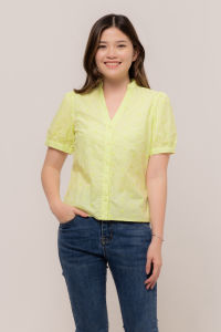 Rimini - Atasan Remaja Bluss Holiday V Neck Big Size - Sherry Top 85763