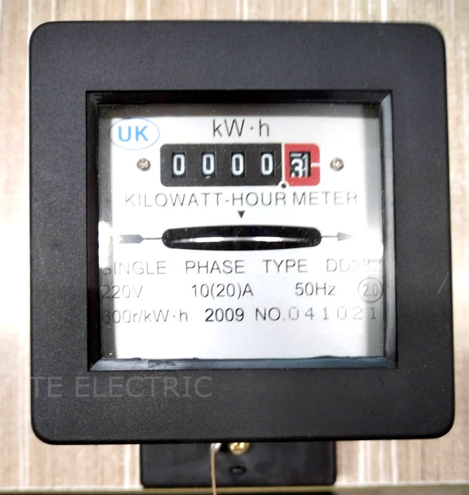UK DD282 20A 220V SINGLE PHASE ANALOGUE TYPE KWH ENERGY METER Lazada